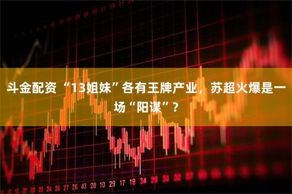 斗金配资 “13姐妹”各有王牌产业，苏超火爆是一场“阳谋”？